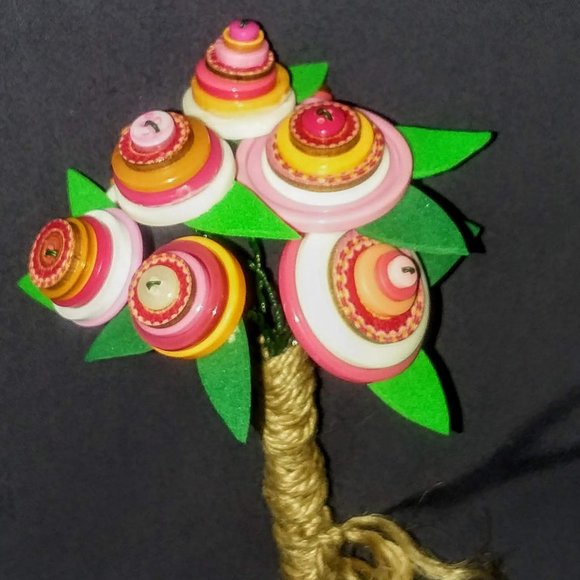 The "Sammy May" Handmade Button Bouquet - Picture 7 of 11